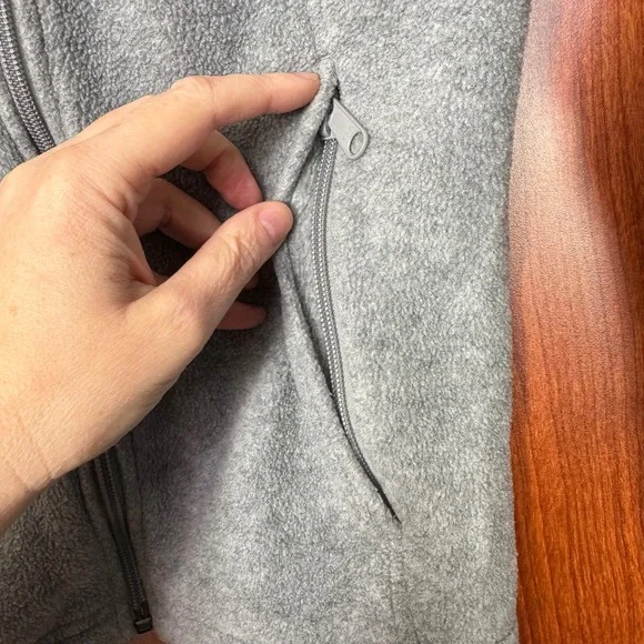 Columbia Benton Springs Women's Small Full Zip Hooded Fleece Jacket Heather Grey - Picture 10 of 13